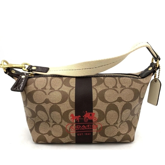 Coach Heritage Stripe Signature Collection  EUC - Picture 1 of 7
